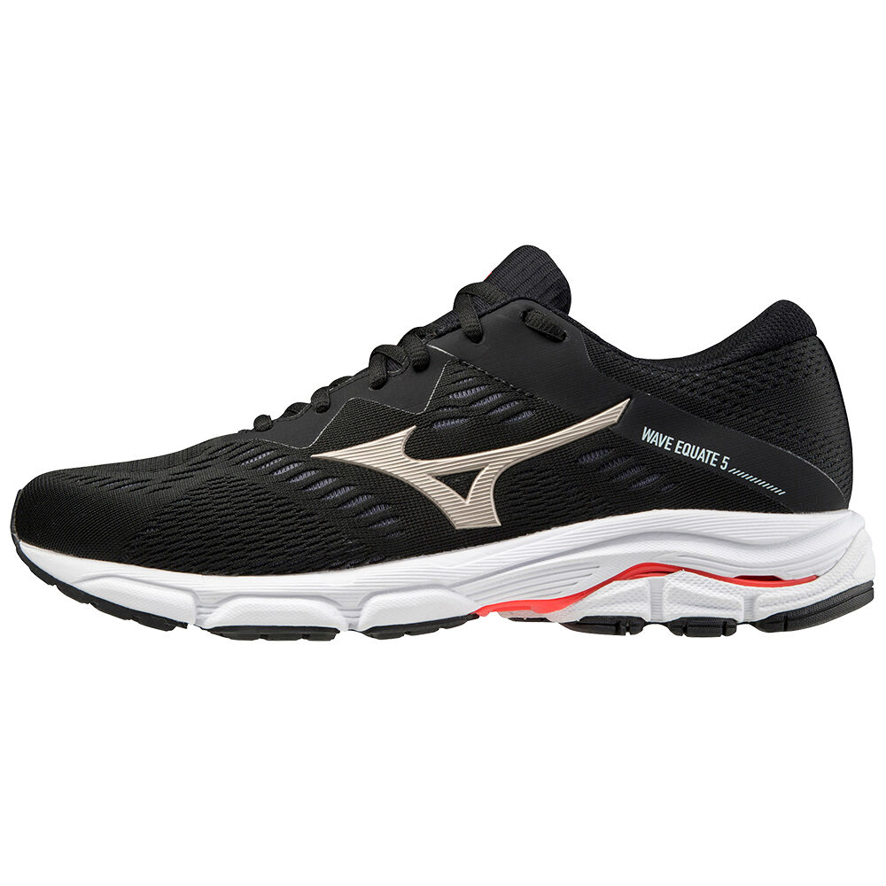 Mens Mizuno Wave Equate 5 Running Shoes Black/Gold/Red Philippines (FRYNBW521)